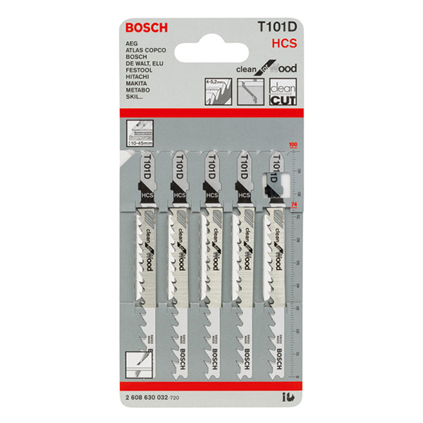 보쉬 직소날 블레이드 Jigsaw blade T 101 D